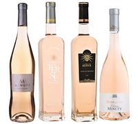 Best of Provence - Lot de 4 bouteilles - Minuty : M/Rose et or - Berne : Terre/Château - Côtes de Provence Rosé 2021 (4 * 75cl)