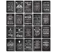 Best Paper Greetings 20 carteles motivacionales, diseño de pizarra, citas inspiradoras y positivas para decoración de paredes de aulas, material escolar, tablones de anuncios, regalo, 33 x 48 cm
