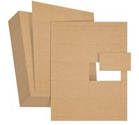 Best Paper Greetings - Papel para tarjetas de visita (100 hojas), color marrón