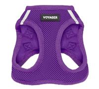 Best Pet Supplies - Arnés de Malla para Perros, Apto para Todo Tipo de Clima; arnés Tipo Chaleco fácil de Poner, para Perros pequeños y medianos. Modelo: Voyager Step-In Air - Morado (Borde