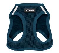 Best Pet Supplies Voyager Step-In Air - Arnés de Malla para Todo Tipo de Clima, Tipo Chaleco y fácil de Poner para Perros pequeños y medianos (Color Azul), Talla M