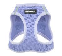 Best Pet Supplies - Arnés de Malla para Todas Las Estaciones, Reflectante, para Perros pequeños/medianos y Gatos, Evita tirones, fijación Segura con Velcro, grilletes Dobles, Lavanda, XL, Pecho: 52