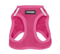 Best Pet Supplies - Arnés de Malla para Todas Las Estaciones, Reflectante, para Perros pequeños/medianos y Gatos, Evita tirones, fijación Segura con Velcro, grilletes Dobles, Fucsia, M