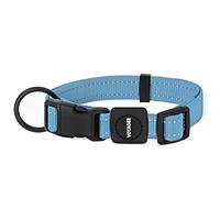 Best Pet Supplies Collar para Perros, Reflectante, Longitud Ajustable, Hebilla Resistente, grillete Robusto, para adiestramiento, Paseos, Correr, Todos los tamaños, Color Azul Claro, Talla L