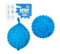 Best Pet Supplies Juguete chirriante de Goma para Perros, Juguete Ideal para masticadores, Perros pequeños, medianos y Grandes y Amantes de la búsqueda, Azul, Grande de 3.5 Pulgadas