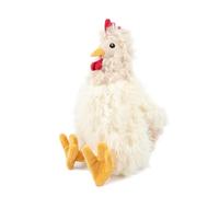 Best Pet Supplies Juguetes de Peluche de Pollo Arrugado para Perros para Juegos interactivos, Cachorros y Adultos Mayores, Forma de Juguete de Pollo Colorido, Lindo y tierno, Pollo Arrugado (Beige)