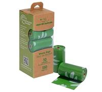 Best Pet Supplies Poop Bags for Dogs, 50% Post-Consumer Recycled Content dog waste bags on rolls, fits all poop bag holders for leashes - 150 Count, Green, Lavender Scented
