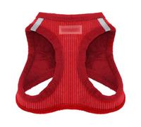 Best Pet Supplies Voyager - Arnés de Felpa para Perros pequeños y medianos, Felpa Suave, Pana roja, Talla XS, Pecho: 13-14.5 Pulgadas