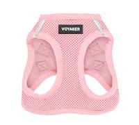Best Pet Supplies Voyager Step-In Air - Arnés de Malla para Todo Tipo de Clima, Tipo Chaleco y fácil de Poner para Perros pequeños y medianos (Color Rosa), Talla XXS
