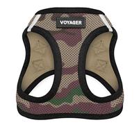 Best Pet Supplies Voyager Step-In Air - Arnés de Malla para Todo Tipo de Clima, Tipo Chaleco y fácil de Poner para Perros y Gatos pequeños y medianos (Color Militar/Ribete Negro), Talla XXS