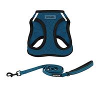 Best Pet Supplies Voyager Step-in Air - Conjunto de arnés de Malla para Todo Tipo de Clima y Correa Reflectante de 5 pies de Largo de Neopreno H≤ para Cachorros de Raza pequeña, Mediana y Grande