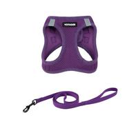 Best Pet Supplies Voyager Step-in Air - Juego de arnés de Correa para Gato, Malla para Todo Tipo de Clima, arnés Tipo Chaleco para Gatos pequeños y Grandes, Color Morado, Talla XS (Pecho de 13.5-15