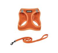 Best Pet Supplies Voyager Step-in Air - Juego de arnés de Correa para Gato, Malla para Todo Tipo de Clima, arnés Tipo Chaleco para Gatos pequeños y Grandes, Color Naranja, Talla XXS (Pecho de 12-13.5