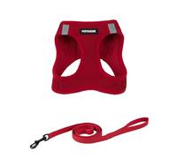 Best Pet Supplies Voyager Step-in Air - Juego de arnés de Correa para Gato, Malla para Todo Tipo de Clima, arnés Tipo Chaleco para Gatos pequeños y Grandes, Color Rojo, Talla XXS (Pecho de 12-13.5