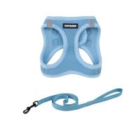 Best Pet Supplies Voyager Step-in Air - Juego de arnés de Correa para Gato, Malla para Todo Tipo de Clima, arnés Tipo Chaleco para Gatos pequeños y Grandes, Color Azul bebé, XXS (Pecho de 12-13.5