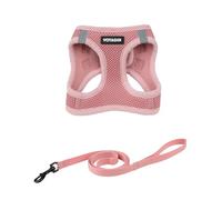 Best Pet Supplies Voyager Step-in Air - Juego de Correa para Gato, Malla para Todo Tipo de Clima, arnés Tipo Chaleco para Gatos pequeños y Grandes, Color Rosa, Talla XS (Pecho de 13.5-15 Pulgadas)