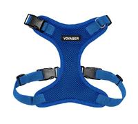 Best Pet Supplies Voyager Step-In Lock - Arnés para mascotas, malla para todo tipo de clima, arnés ajustable para gatos y perros, azul rey (borde a juego), talla XS (pecho: 11-16 pulgadas, para gatos)