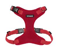 Best Pet Supplies Voyager Step-in Lock Arnés para Mascotas, Malla para Todo Tipo de climas, arnés Ajustable para Gatos y Perros, Rojo, S