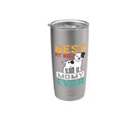 Best Pit Bull Dog Mommy Ever For Mom Funny Dogs Lover Vaso térmico de acero inoxidable de doble pared