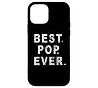 Best Pop Ever Happy Fathers Day Dad Papa Daddy Grandpa Pops Carcasa para iPhone 12 mini