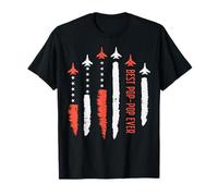 Best Pop-Pop Ever Jet Fighter Bandera de Estados Unidos Día del Padre Abuelo Camiseta