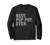 Best Pop-Pop Ever Vintage Bold Manga Larga