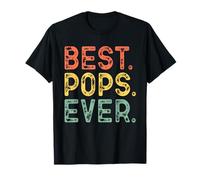 Best Pops Ever Funny Vintage Retro Camiseta