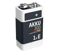 Best Price Square Battery, 9V 300MAH PRECHARGED 1PK 5035453 by ANSMANN | Tecnología maxE con baja autodescarga, ideal para medidor, multímetro, juguete, micrófono y mando a distancia