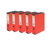 Best Price Square Box File Red (PK5) KF20016 by Q Connect
