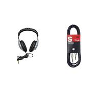 Best Price Square Headphones, Full Size, Multi Purpose HPM1000 by BEHRINGER & Stagg SAC3PS DL - Cable para instrumentos (simétrico, 3 m) color negro