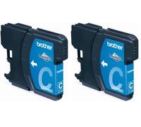 Best Price Square Ink Cartridge, LC1100C, Cyan LC1100C by Brother (Paquete de 2)