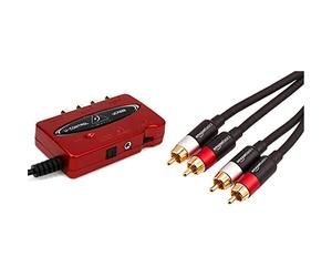Best Price Square Interface, USB/Audio, UCA222 UCA222 by BEHRINGER & Amazon Basics - Cable de audio RCA (2 machos a 2 machos), 2,4 metros