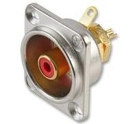 Best Price Square Phono Socket- D Shell/Red NF2D-2 by NEUTRIK