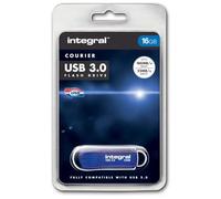Best Price Square USB 3.0 Flash Drive Courier 16GB INFD16GBCOU3.0 by Integral