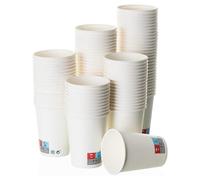 BEST PRODUCTS 1000 vasos desechables café 250cc de cartón antifugas, biodegradables, compostables, reciclables, para café, agua, infusiones, bebidas frías y calientes para fiestas y eventos.