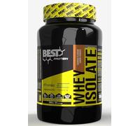 BEST PROTEIN Aislado de suero de leche WHEY ISOLATE 100% PROMIKO CFM® | Índice de proteïna 90% | Con glutamina AJINOMOTO® y enzimas digestivas TOLERASE® (1000 gramos, Galletas y crema)