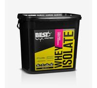 BEST PROTEIN Aislado de suero de leche WHEY ISOLATE 100% PROMIKO CFM® | Índice de proteïna 90% | Con glutamina AJINOMOTO® y enzimas digestivas TOLERASE® (4000 gramos, Fresa)