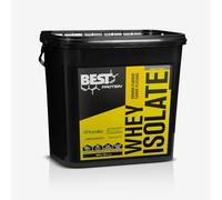 BEST PROTEIN Aislado de suero de leche WHEY ISOLATE 100% PROMIKO CFM® | Índice de proteïna 90% | Con glutamina AJINOMOTO® y enzimas digestivas TOLERASE® (4000 gramos, Plátano)