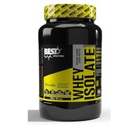 BEST PROTEIN Aislado de suero de leche WHEY ISOLATE 100% PROMIKO CFM® | Índice de proteïna 90% | Con glutamina AJINOMOTO® y enzimas digestivas TOLERASE® (1000 gramos, Sin sabor)