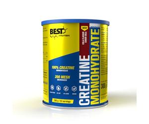 BEST PROTEIN Monohidrato de creatina en polvo | CREATINE MONOHYDRATE | Micronizado a 200 MESH | Para fuerza y rendimiento de alta intensidad | Sabor COLA | 300g = 100 servings