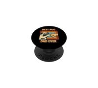 Best Pug Dad Ever Pugs Lover Father's Day PopSockets PopGrip Adhesivo