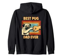 Best Pug Dad Ever Pugs Lover Father's Day Sudadera con Capucha