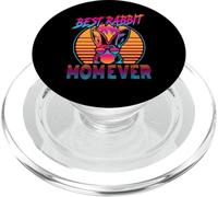 Best Rabbit Mom Ever Retro Vintage 80s Funny Bunny Mom PopSockets PopGrip para MagSafe