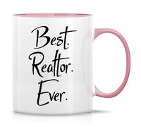 Best Realtor Ever - Taza de café divertida de 325 ml, taza de cerámica novedosa, B17