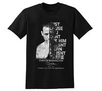 Best Rock Fans of Linkin-Park Legend Chester-Bennington Mens - Camiseta para hombre, color negro, Negro , 3XL