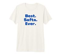 Best SAFTA Ever Hebrew Grandmother Jewish Grandmother Azul Camiseta Premium
