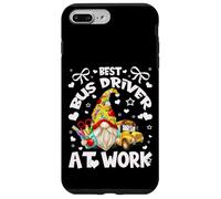 Best School Bus Driver Graphic with Funny Teacher GNOME Carcasa para iPhone 7 Plus/8 Plus