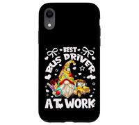 Best School Bus Driver Graphic with Funny Teacher GNOME Carcasa para iPhone XR