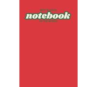 Best School Notebook In The World: 6"x9" (A5) Squared notebook 0,25"x0,25" in vintage Style for Kids, Students and Teachers - color: red