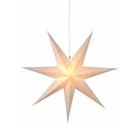 Best Season 231-21 Sensy Star 100 - Estrella de papel, aprox. 100 x 100 cm, incluye cable, cartón coloreado, color crema